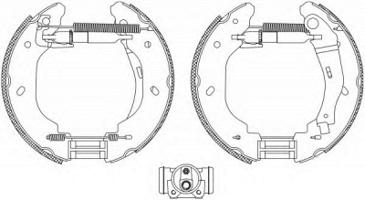 HELLA PAGID 8db355005081 -  Комплект тормозных колодок
